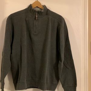 Men’s 3/4 zip cotton shirt. Size large.